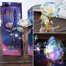LED Galaxy Foil Rose Flower Valentine's Day Gift Romantic Crystals Rose With Box