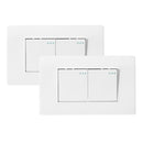 AC 110-250V Durable 118Type Brazil Chile Standard 1/2 Gang Wall Switch Ivory White Light Switch