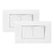 AC 110-250V Durable 118Type Brazil Chile Standard 1/2 Gang Wall Switch Ivory White Light Switch