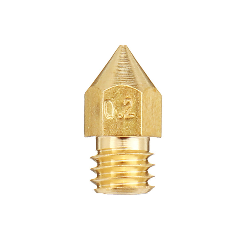 5PCS 3mm/0.2mm Copper MK8 Thread Extruder Nozzle For 3D Printer