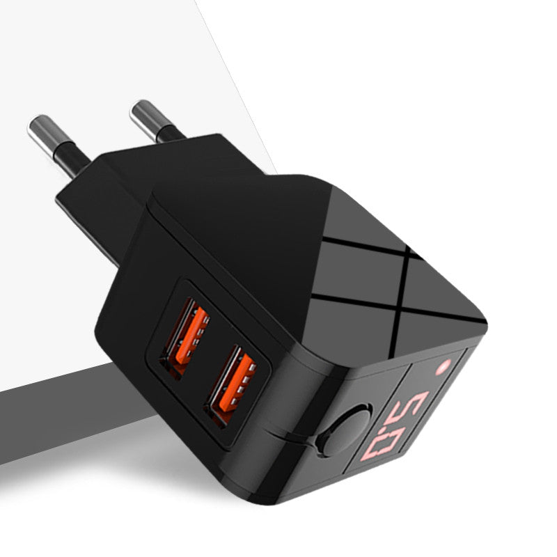 Bakeey  LED Display Universal Power Adapter 5V 2.4A 2 Ports Dual USB Charger for iPhone for Samsung