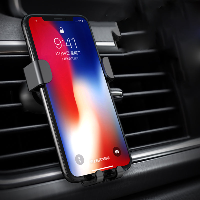 Licheers Car Air Vent Gravity Linkage Auto Lock Car Phone Holder For 4.0 Inch - 6.0 Inch Smart Phone iPhone Samsung Xiaomi