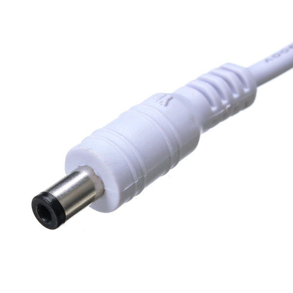 White Male/Female DC Power Connector Cable Plug Wire for CCTV Strip Light