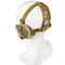 Steel Wire Mask Outdoor Hunting Breathable Tactical Mesh Half Face Protective Mask Earmuffs Version