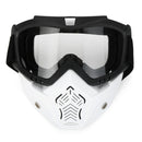 Motorcycle Goggles Detachable Modular Shield Face ATV MX Racing Motocross Mask