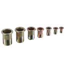 Suleve MXRN2 220Pcs M3/M4/M5/M6/M8/M10 Zinc Plated Rivet Nut Threaded Countersunk Head Insert Nut Tool Kits
