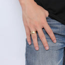 5mm Stainless Steel Muslim Words Islam Gold Ring Prayer Accessories Jewelry