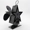 4-Blade Heat Powered Stove Fan for Wood/Log Burner/Fireplace Increases More Warm Air Eco-Friendly Household Fireplace Fan