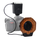 SHOOT SL-103C Macro Ring Flash Light LED GN15 6800K Diameter 52 55 58 62 67 72 77mm Adapter Ring