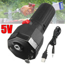 Barbecue Rotisserie Spit Motor BBQ Grill 5V Battery USB Bracket Rotator