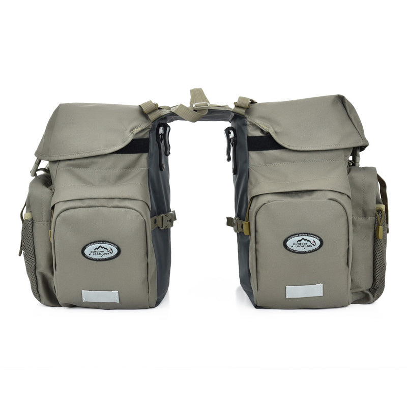 50L Waterproof Rear Side Seat Saddlebags For Motorcycle Bike Carrier Scooter Bag