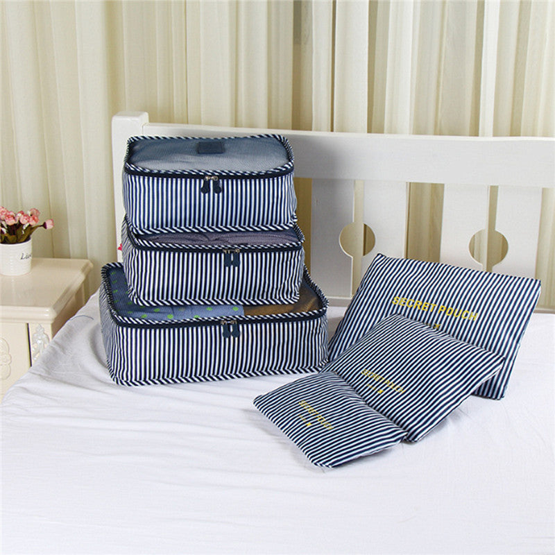 6Pcs Waterproof Travel Clothes Storage Bags Packing Cube Luggage Organizer Pouch