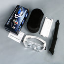 3.8X Bracket TV Reading Glasses Magnifier Loupe Goggles Headband Magnifying Glass with Phone Holder Glasses Case