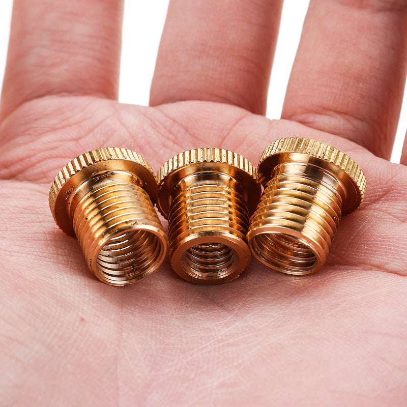 3Pcs Gear Shift Knob Thread Adapter Nuts Insert M10x1.25 & M10x1.5 & M8x1.25