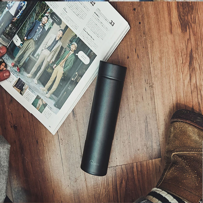 Pinlo Vacuum Insulation Cup Water Bottle Pro 480ML Stainless Steel Thermos Cup