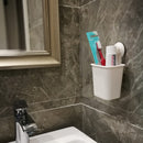 Multi-function Suction Cup Toothbrush Rack Sucker Wall Mounted Bathroom Toothpaste Toothbrush Holder