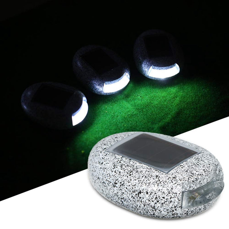Solar Powered Buried Stone Under Ground Lamp Waterproof Home Garden  Light