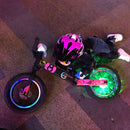 7 Color USB LED RGB Wheel Hub Light Rechargeable Waterproof Bicycle Safety Lights Bike