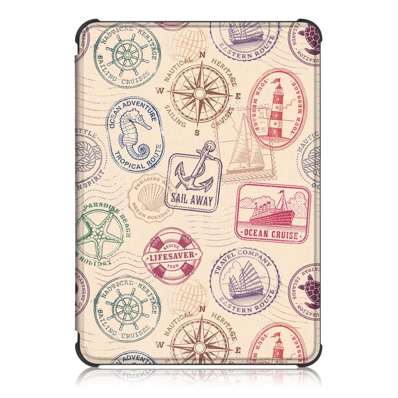 TPU Printing Tablet Case Cover for Kindle Paperwhite4 - Stamp
