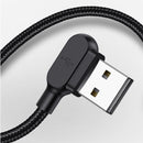 MCDODO 90 Degree 2A Breathing Light Micro USB Fast Charging Data Cable 0.5m/1.2m/1.8m for Honor 8X