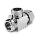 3 Way G 1/2'' Brass Shower Diverter Valve Angle Valve T-adapter Bathroom