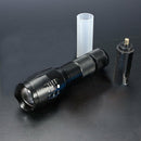 Tactical 90000LM T6 LED Flashlight Zoomable 5 Modes 18650 Focus Torch+AAA