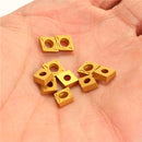 Drillpro 10pcs CCMT060204-HM YBC251 Carbide Insert Titanium Coated Carbide Cutter