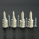 10Pcs Nylon Plate Board Cavity Wall Plug Fixing Speed A Anchor With Screws
