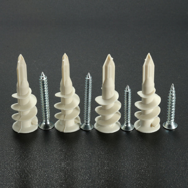 10Pcs Nylon Plate Board Cavity Wall Plug Fixing Speed A Anchor With Screws