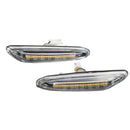 2Pcs 18LED Flowing Side Marker Lights Lamp For BMW E46 E60 E61 E82 E88 E90 E91 E93