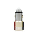 ZQ-N404 USB Car Charger With Safety Hammer Auto Power Adapter For iPhone Xiaomi Samsung Phone MP3