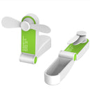 KCASA KC-C28 Portable Folding USB Fan Mini USB Desk Fan Office 4 Blades Cooler Cooling Portable Fan Operation Super Mute Silent