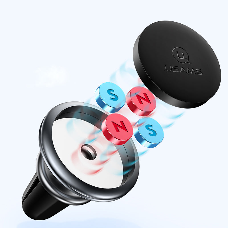 USAMS Strong Magnetic Air Vent Car Phone Holder Car Mount For 3.5-7.0 Inch Smart Phone iPhone Samsung Huawei Xiaomi