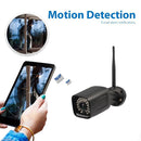 720P Black US Plug Wireless Camera Outdoor HD Wifi Remote Home IP Camera Two-Way Voice Intercom Waterproof Monitoring External Speaker Microphone with Card