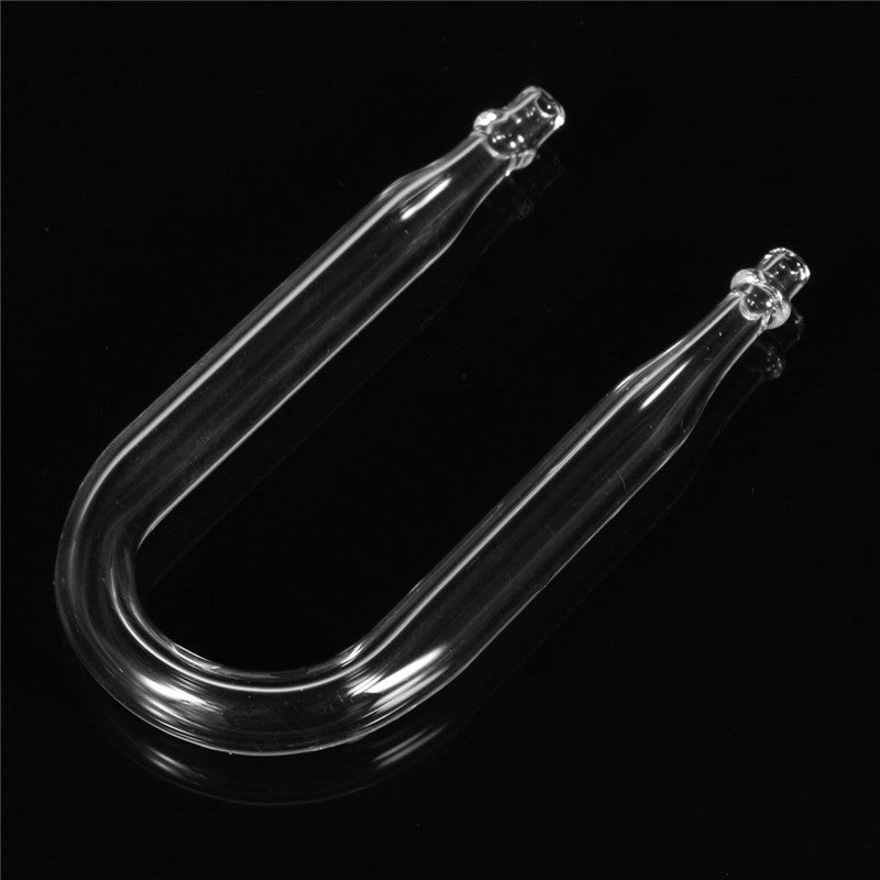 Fish Tank Aquarium CO2 Diffuser Check Valve U Shape Glass Tube Suction Cup Kit