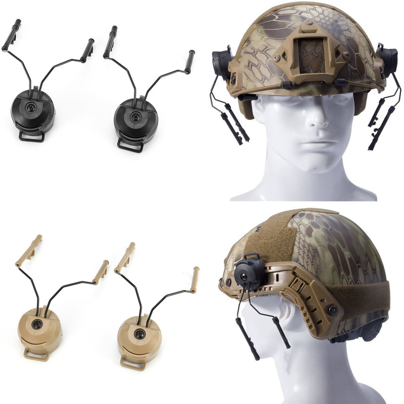 ARC Rail Noise Canceling Headphone Bracket Adapter Attachment Kit For Ops-Core Fast Helmet Rails Adapter