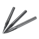 20Pcs 3x3mm Carbide YG8 Tungsten Steel Power Drill Bits Rotary File Engraving Tool