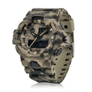 SMAEL 8001 Digital Watch Camouflage Militray Dual Display Men Sports Outdoor Wrist Watch