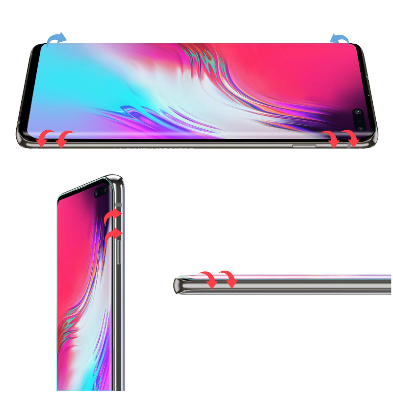 Bakeey 3D Curved Edge Ultrasonic Fingerprint Unlock tempered glass Screen Protector for Samsung Galaxy S10 5G 2019