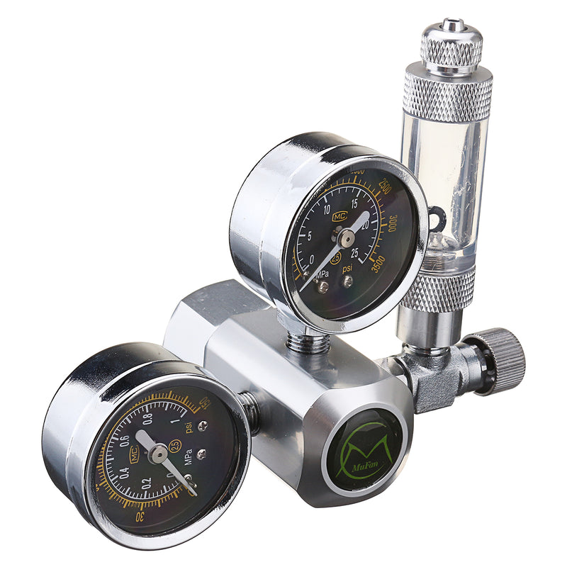 CO2 Regulator Decompression Table 2 Gauge Aquarium Bubble Counter W21.8 Interfac