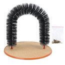 Pet Cat Arch Hair Grooming Scratcher Toy Self-Groomer Toys Massage