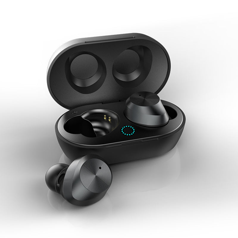 [bluetooth 5.0] True Wireless Business Touch Control TWS Earphone HIFI Bass Sports Headphone With Charging Box