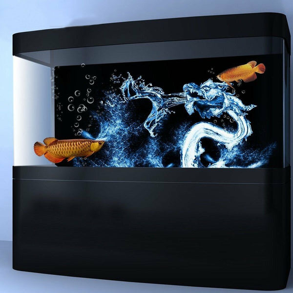 Water Dragon Aquarium Background HD Fish Tank Landscape Fish Tank Decorations