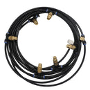 6M/9M Outdoor Mist Coolant System Water Sprinkler Garden Greenhouse Patio Mister Cooling Spray Kits Adjustable Atomizing Nozzles Large Flow