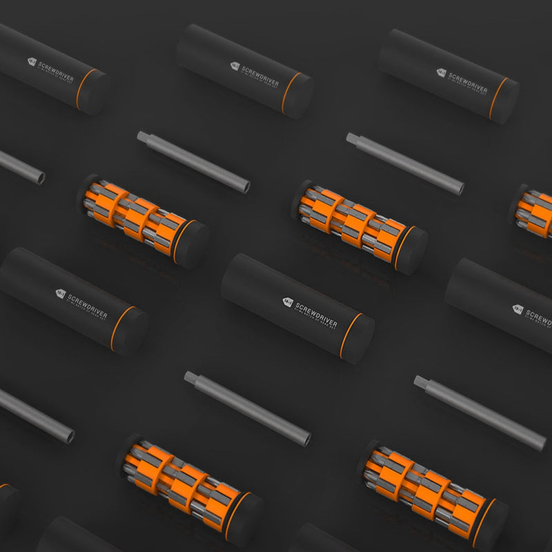 JIUXUN 18 In 1 Screw Driver DIY Household Screwdriver Wheel Storage Design W/ 18Pcs Screw Bits From XIAOMI YOUPIN