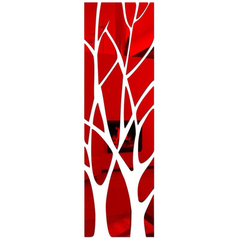 135 x 37cm Mirror Effect Wall Sticker DIY Tree for Kitchen Living Room Decor