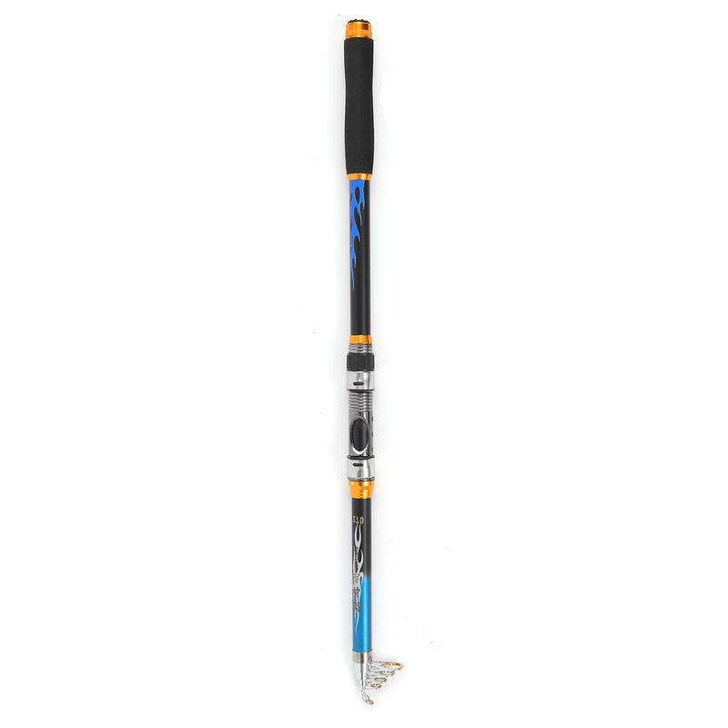 ZANLURE 2.7m Ultralight Hard Telescopic Fishing Rod Portable Sea Lake Spinning Pole