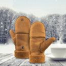 Naturehike NH19FS011 Flip Half Finger Glove Thickened Winter Warm Mittens Men Women Outdoor Camping