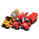 Baby Kids Fire Tanker Truck Construction Agitating Lorry Vehicle Cars Model Toys for Kids Children Toddlers Boys Gift