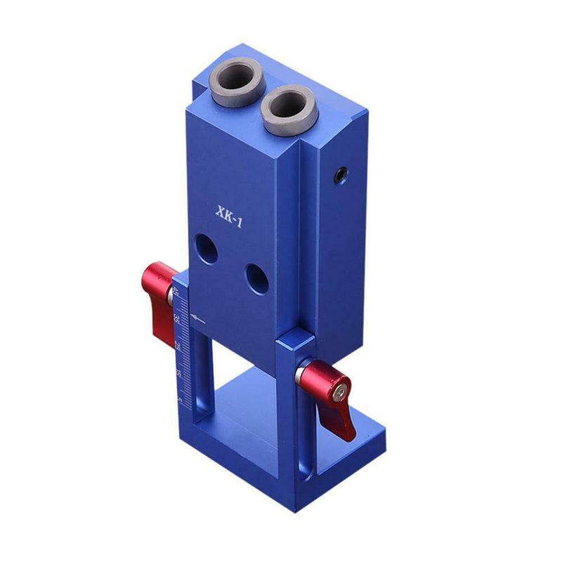 5pcs Pocket Hole Jig Kit System Woodworking Joinery Step Drill Bit Wood Oblique Drill Guide Tool